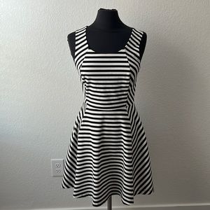 Express Black & White Stripped Dress